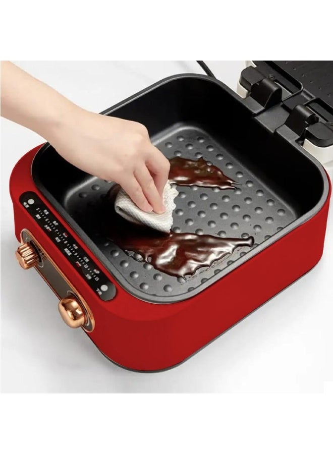 دينكس شواية كهربائية متعددة الوظائف منظم حرارة وصينية صلصة قابلة للتعديل بقدرة 1800 واط و سعة 2.5 لتر - Image 2