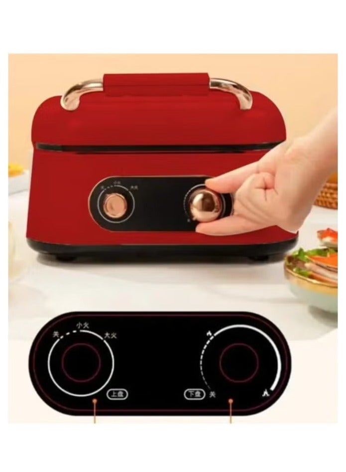 دينكس شواية كهربائية متعددة الوظائف منظم حرارة وصينية صلصة قابلة للتعديل بقدرة 1800 واط و سعة 2.5 لتر - Image 4