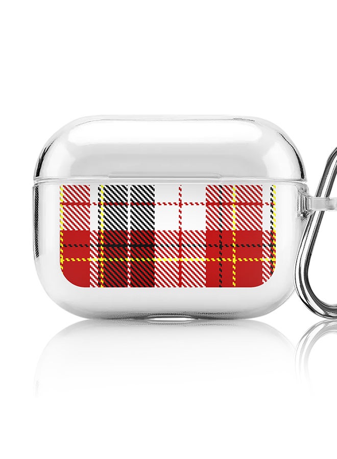 Stylizedd Classic Clear printed Case for Apple AirPods Pro 2nd Generation Thin Transparent Cover [Designed for Apple AirPods Pro 2nd Generation] - English Flannel - Image 1