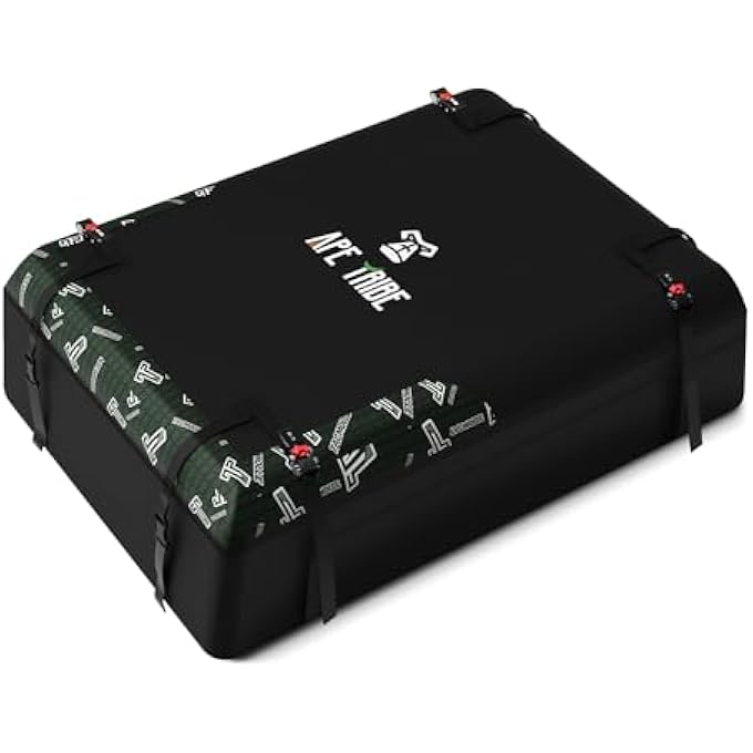 rayihni حقيبة نقل الأمتعة على السطح للسيارة سعة 21 قدم مكعب مقاومة للماء، حاملة أمتعة ثقيلة مضادة للانزلاق لجميع المركبات - Image 2