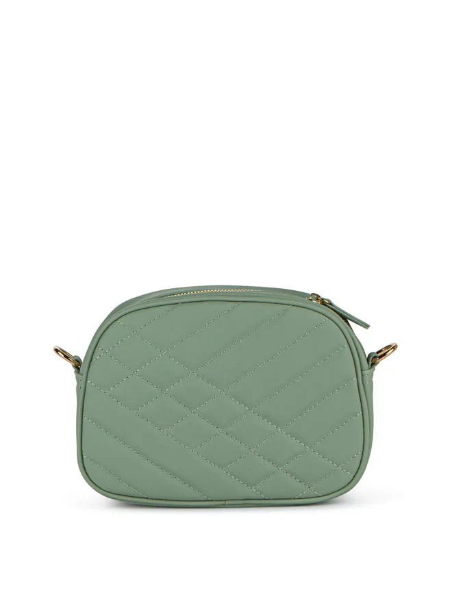Vincci Women Quilted Shoulder Bag With Adjustable Strap