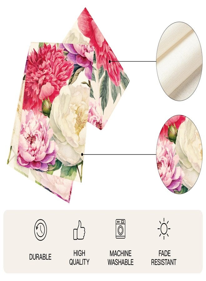 WRAPAHOLIC Floral Table Runner - 13 x 72 Inch - Farmhouse Indoor Kitchen Anniversary Wedding Dining Table Decoration for Home Party - Image 2
