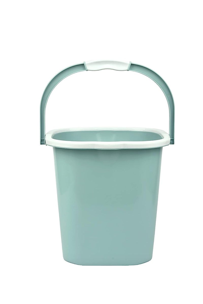 AIR O MATIC AIR O MATIC Plastic Double Moulded Unbreakable Square Bucket 5L Mint Green 