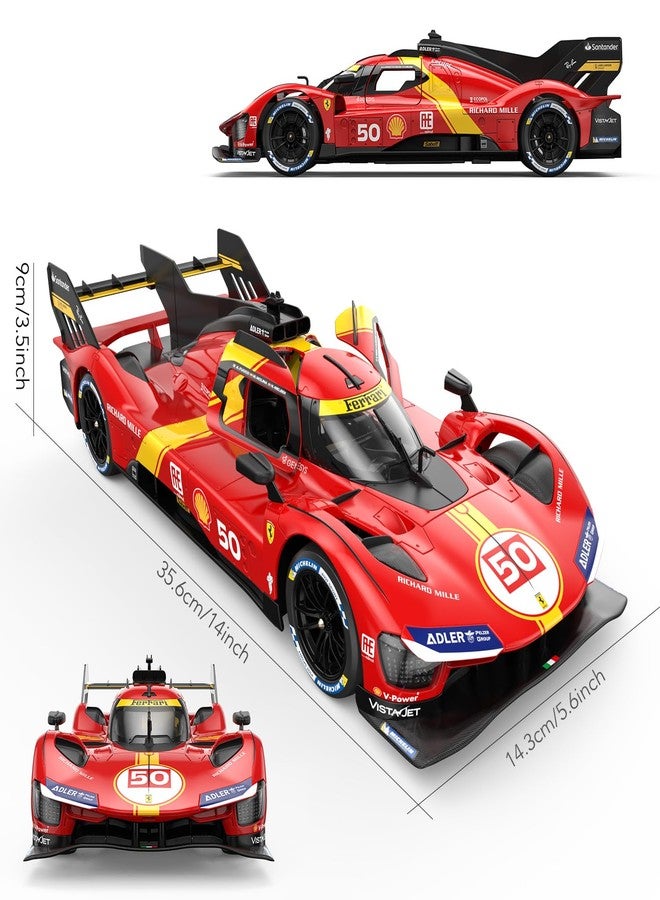 RASTAR سيارات RASTAR RC 1/14 فيراري 499P لي مانز هايبركار سيارة رياضية للتحكم عن بعد سيارات فيراري للدرفت للبالغين سيارة فيراري للأطفال، 2.4G - Image 4