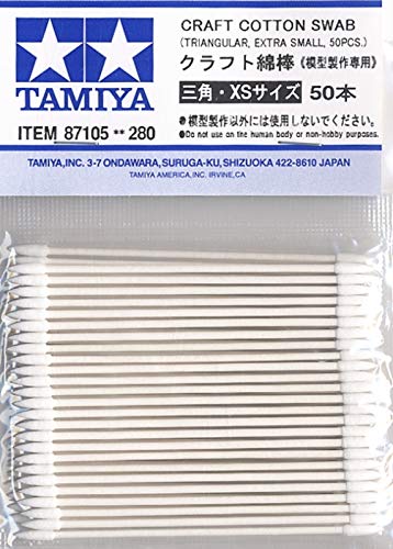 Tamiya Craft Cotton Swab Triangle XSmall 50 p TAM87105 - Image 1