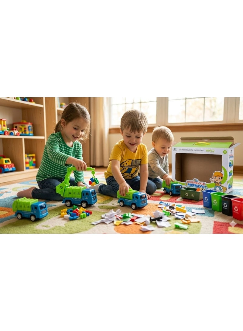 Dreamzon Kids' Urban Environmental Conservation Truck Toy Set - Image 3