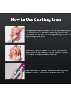 Arabest 5 in 1 Curling Iron,Rotary Hair Dryer/Straightener/Comb/Curling Brush,5 Interchangeable Barrels,3 Adjustable Modes,30S Heating,Smooth Ironing and Styling Tool,Suitable for Home/Business Trips  - Image 5