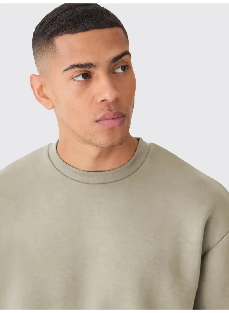 Maniac  Maniac Mens Solid Round Neck Full Sleeve Biscuit Cotton Sweatshirt for Men | Best Price UAE