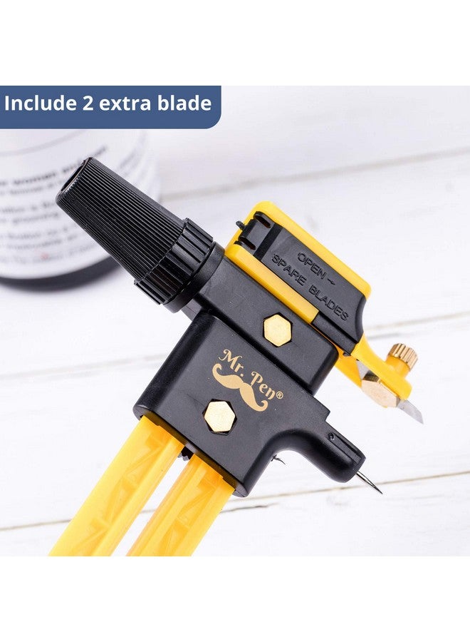 Mr. Pen 6.25In Fabric Circle Cutter For Paper Crafts Compass / Circular Cutter Cutting Compass - Image 4