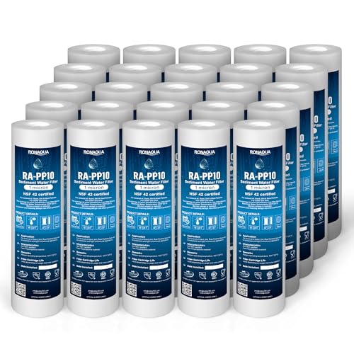 Ronaqua 1 Micron Sediment Water Filter Cartridge 10"x2.5", NSF Certified, 4-Layer Filtration for any 10-inch RO Units & Whole House Systems, Compatible with Culligan P5, AP110, WHKF-GD05, 25 Pack - Image 2