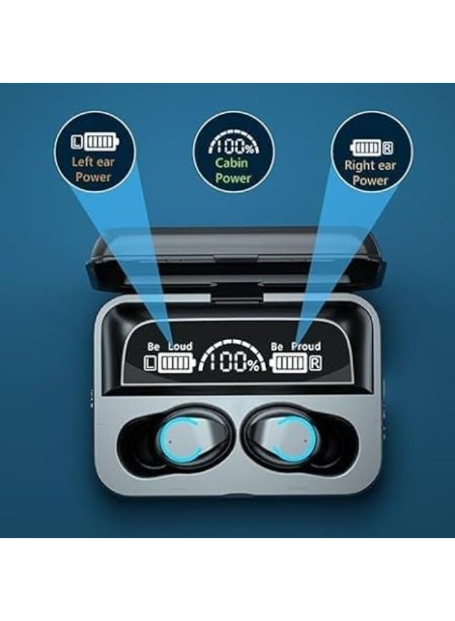 M10 Discover New M10 Earbuds Bluetooth Hi-Fi Stereo, Waterproof, Wireless Charging, LED Display Mice Ideal for Sports & Immersive Sound  - Image 3