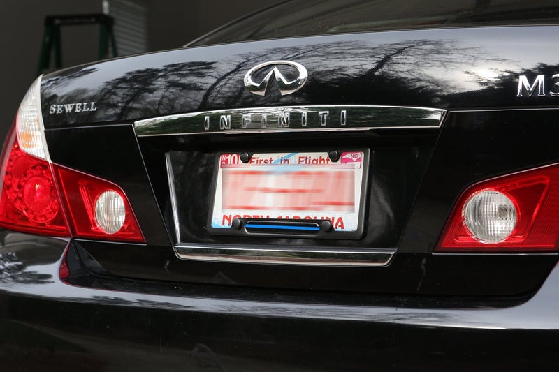 LFPartS Stainless Steel License Plate Frame Black 4 holes for Cars, Trucks Show Support of Police and Law Enforcement Officers (Thin Blue Line) - Image 3