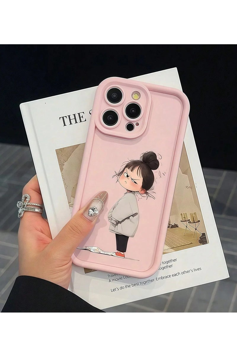 جراب ايفون 16 برو ماكس بتصميم فتاة صغيره لطيفه - Image 1