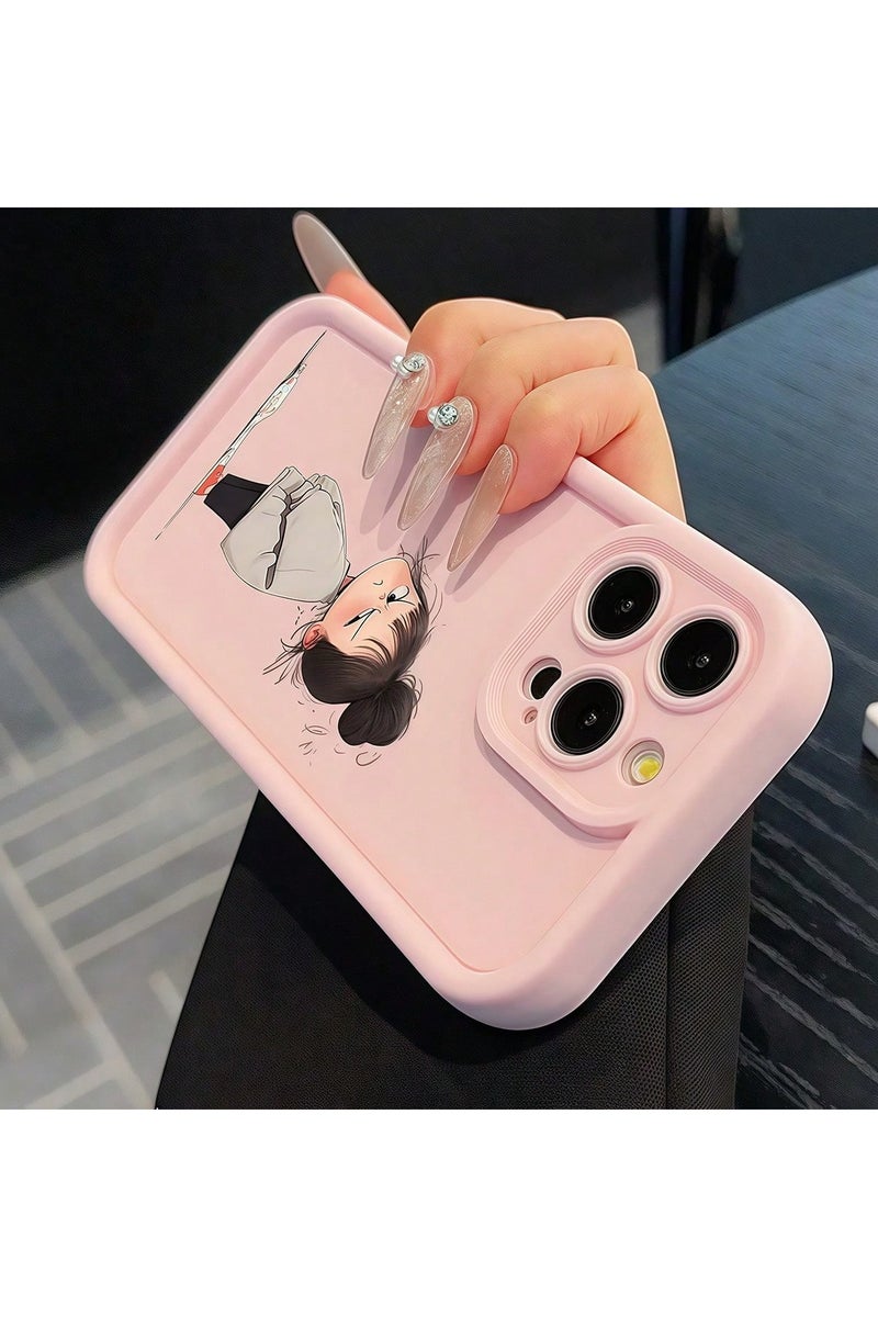 جراب ايفون 16 برو ماكس بتصميم فتاة صغيره لطيفه - Image 2