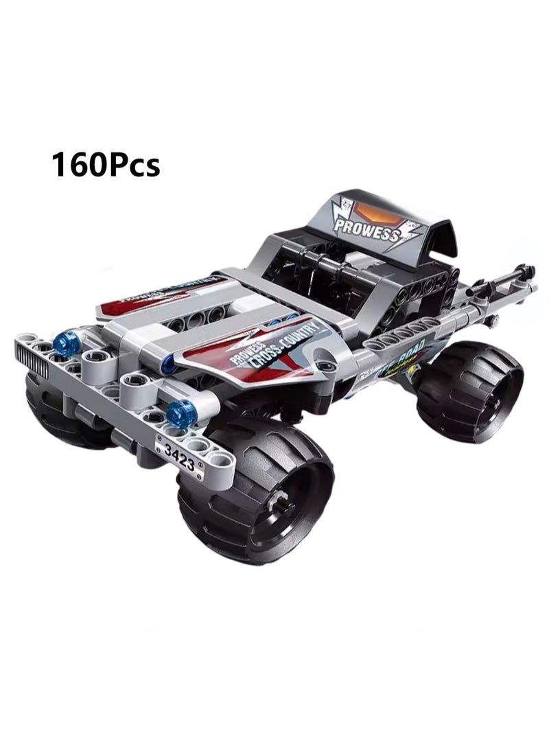 Educational Toys And Small Particle Assembly Building Blocks Car Model Assembly Toys(Getaway Truck 160Pcs)  - Image 2