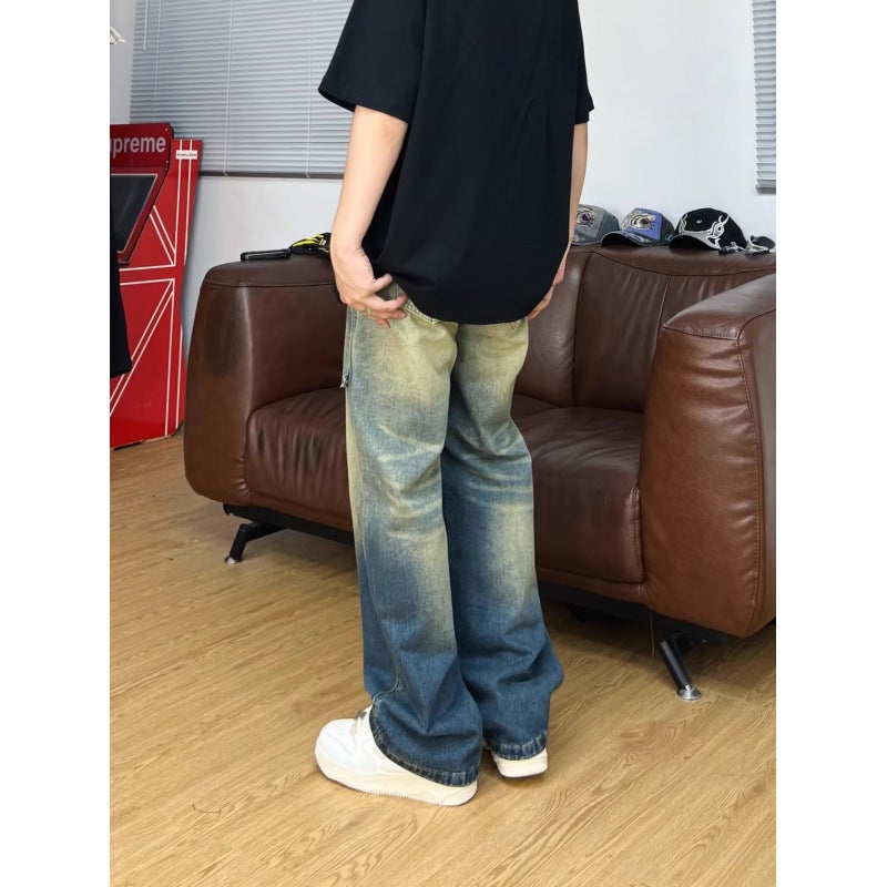 Unisex Classic Denim Jeans Loose Fit Daily Outdoor Wear - Image 5