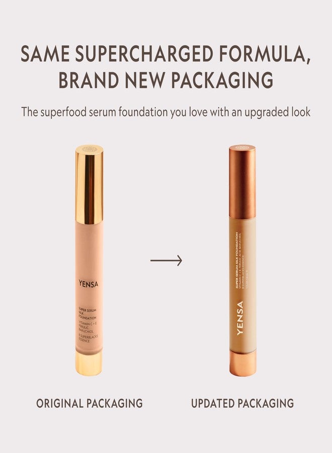 YENSA Super Serum Silk Foundation - Hydrating, Full Coverage Foundation with Vitamin C & Bakuchiol Oil - Blurs Imperfections & Evens Skin Tone - Korean Skin Care Makeup - Fair 3 (1 oz) - Image 2