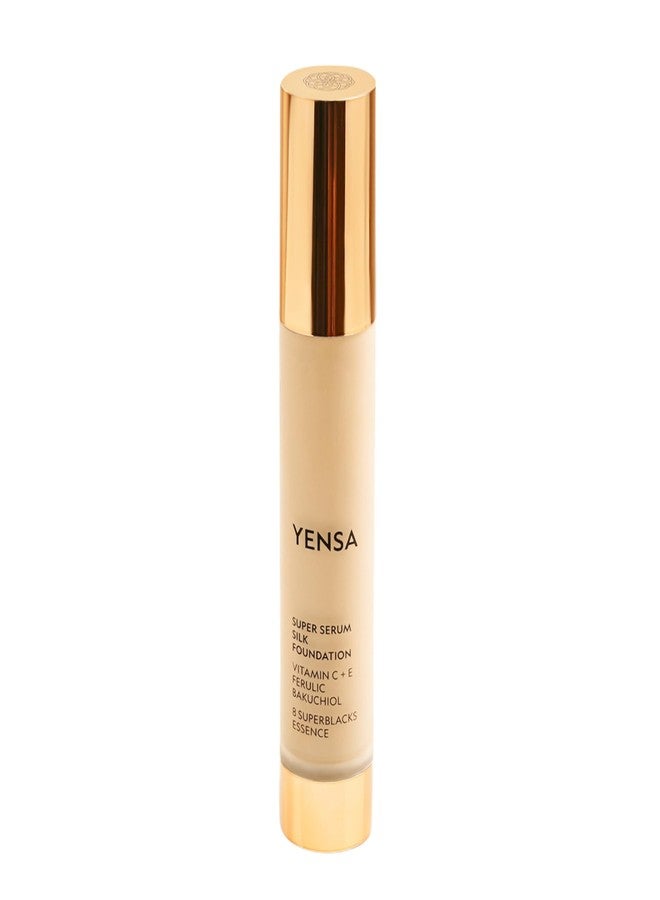 YENSA Super Serum Silk Foundation - Hydrating, Full Coverage Foundation with Vitamin C & Bakuchiol Oil - Blurs Imperfections & Evens Skin Tone - Korean Skin Care Makeup - Fair 3 (1 oz) - Image 1