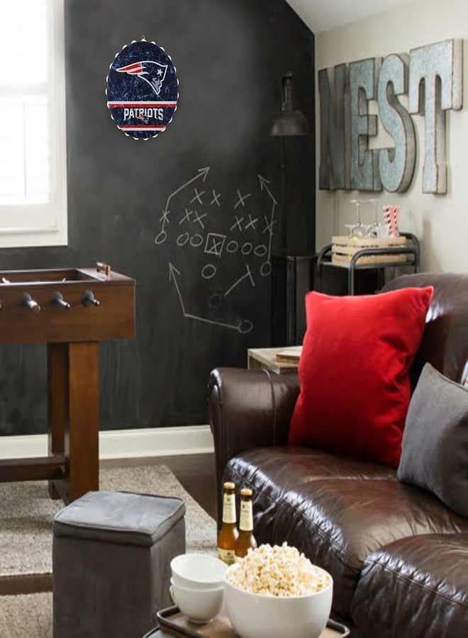 FOCO New England Patriots Metal Distressed Bottlecap Wall Sign – Limited Edition FOCO Patriots Sign – Represent the NFL, AFC and Show Your Team Spirit with Officially Licensed New England Football Fan Gear - Image 4