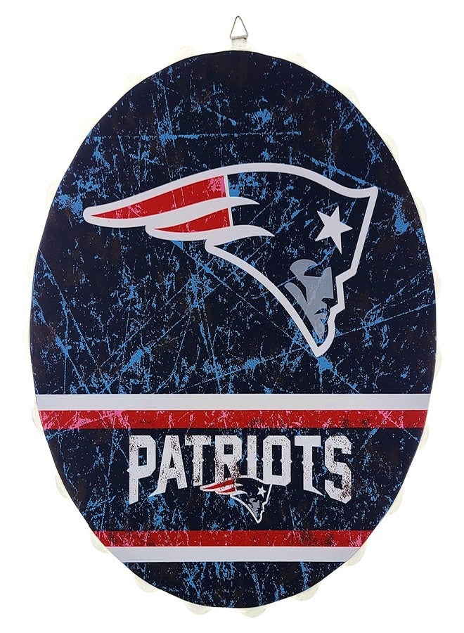 FOCO New England Patriots Metal Distressed Bottlecap Wall Sign – Limited Edition FOCO Patriots Sign – Represent the NFL, AFC and Show Your Team Spirit with Officially Licensed New England Football Fan Gear - Image 5