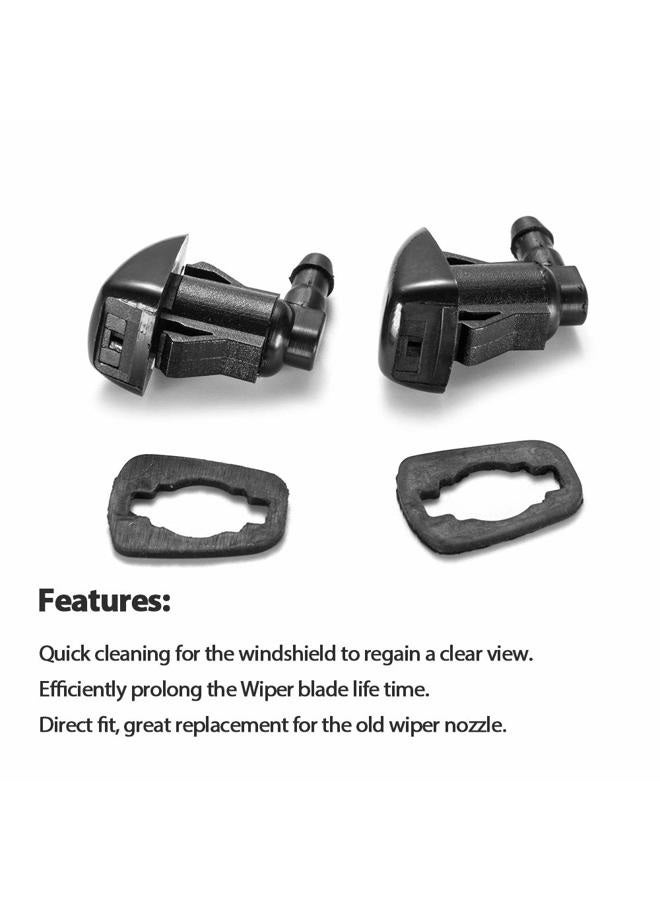 A ABIGAIL Front Windshield Washer Nozzles for Toyota 04-10 Sienna 05-12 Corolla 04-08 Solara 00-05 Tundra Replaces OEM # 85381-AE020 Spray Jet Kit (pack of 2) - Image 2