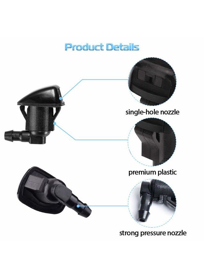 A ABIGAIL Front Windshield Washer Nozzles for Toyota 04-10 Sienna 05-12 Corolla 04-08 Solara 00-05 Tundra Replaces OEM # 85381-AE020 Spray Jet Kit (pack of 2) - Image 3