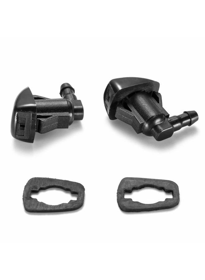 A ABIGAIL Front Windshield Washer Nozzles for Toyota 04-10 Sienna 05-12 Corolla 04-08 Solara 00-05 Tundra Replaces OEM # 85381-AE020 Spray Jet Kit (pack of 2) - Image 1