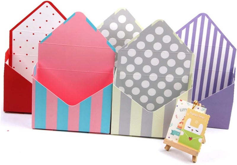 GALPADA Envelope Flower Box Set 5 Pcs Folding Flower Packing Boxes Bouquet Wrapper Paper for Packaging and Store Display - Image 4
