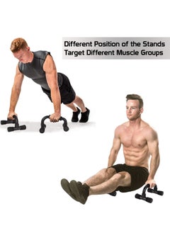 ELTRAZONE 1 Pair of Push Up Bar Stands I-Type Handles Fitness Equipment Gym Home Muscle Training Tools Hot selling  - Image 2