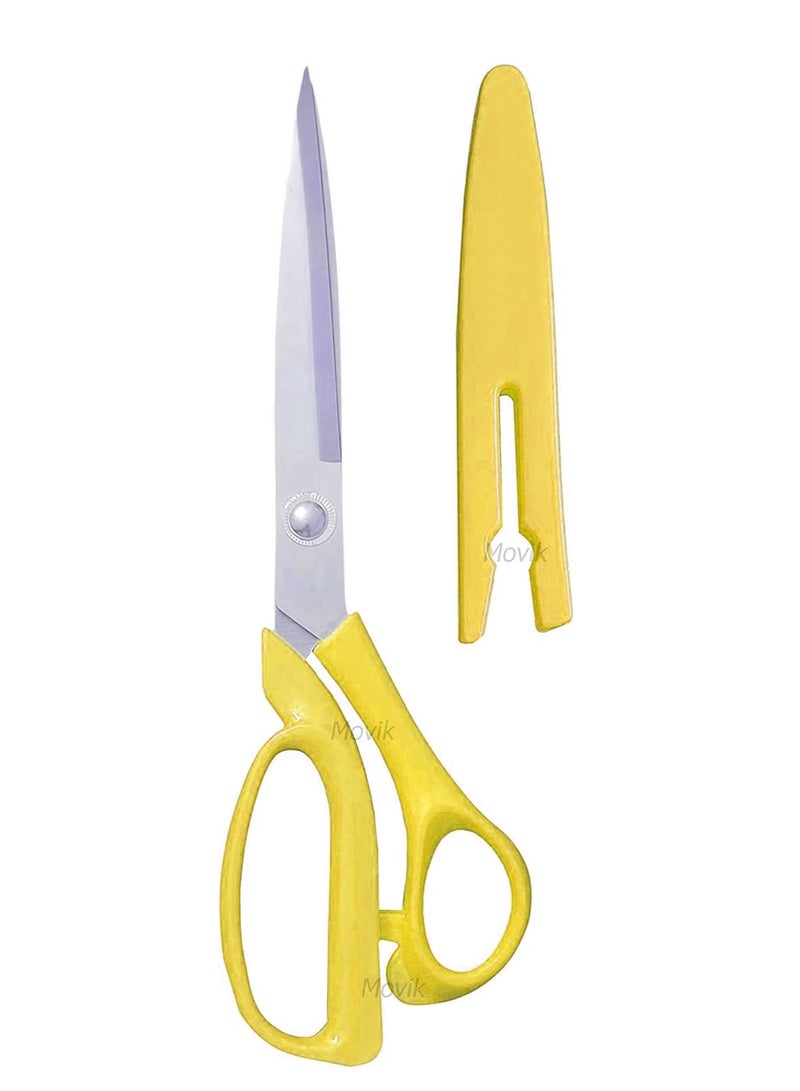 Generic Sharp high quality stainless steel scissors with plastic cover  - Image 1