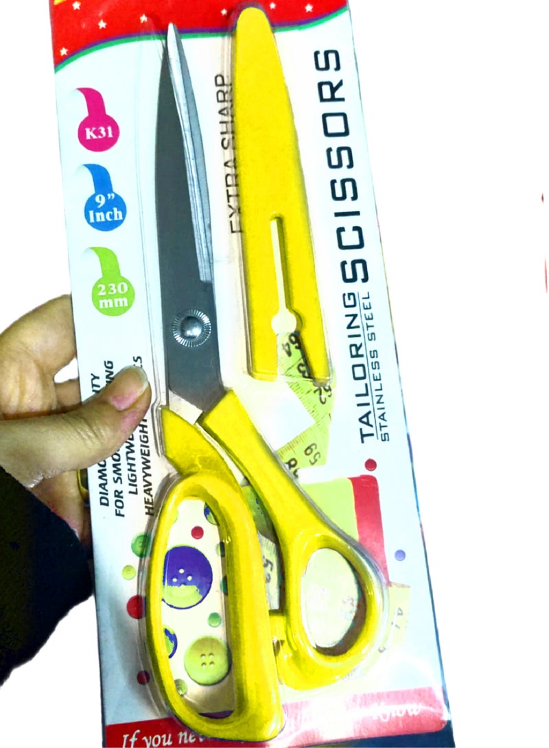Generic Sharp high quality stainless steel scissors with plastic cover  - Image 3