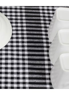 Latte Tekstil Latte Textile Black Cotton Fabric Peti Checkered 4-Piece Drying Cloth, Lunch Cover, Service Napkin 50X70 cm  - Image 4