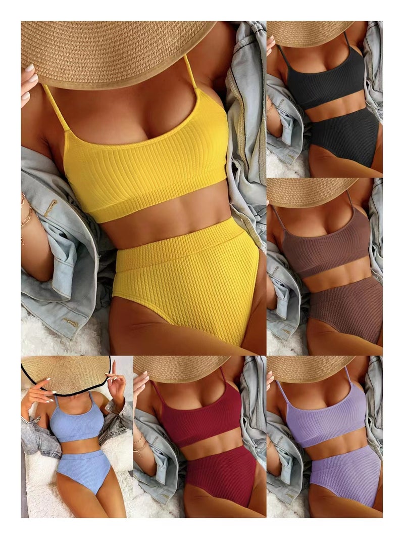 2023 Swimwear Women Bikini Multicolor Special Fabric Bikini Swimwear Women 015 - Image 2