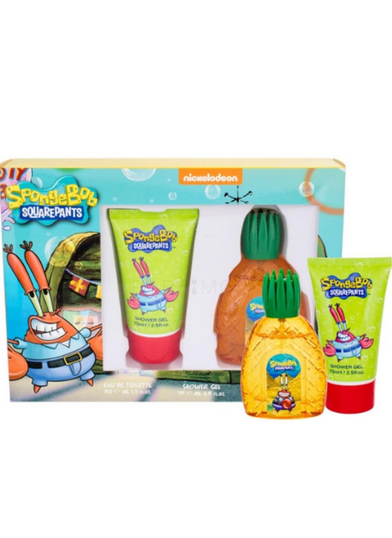Spongebob Squarepants SpongeBob Squarepants Mr Krabs Set Kids EDT 50ml + S/G 75ml 