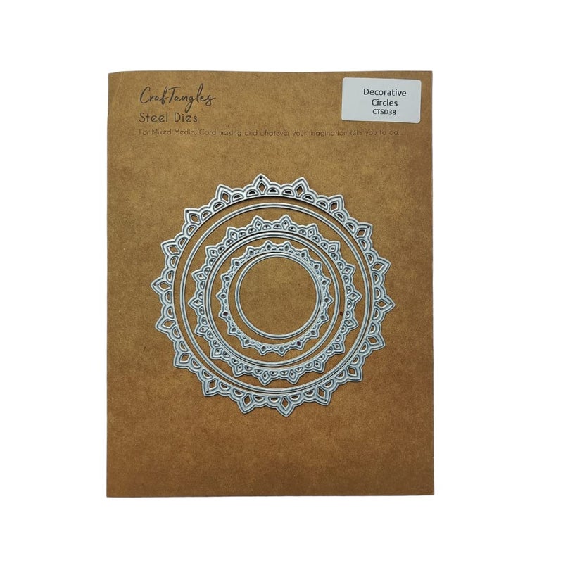 CrafTangles Steel Dies Decorative Circles Set of 6 Dies