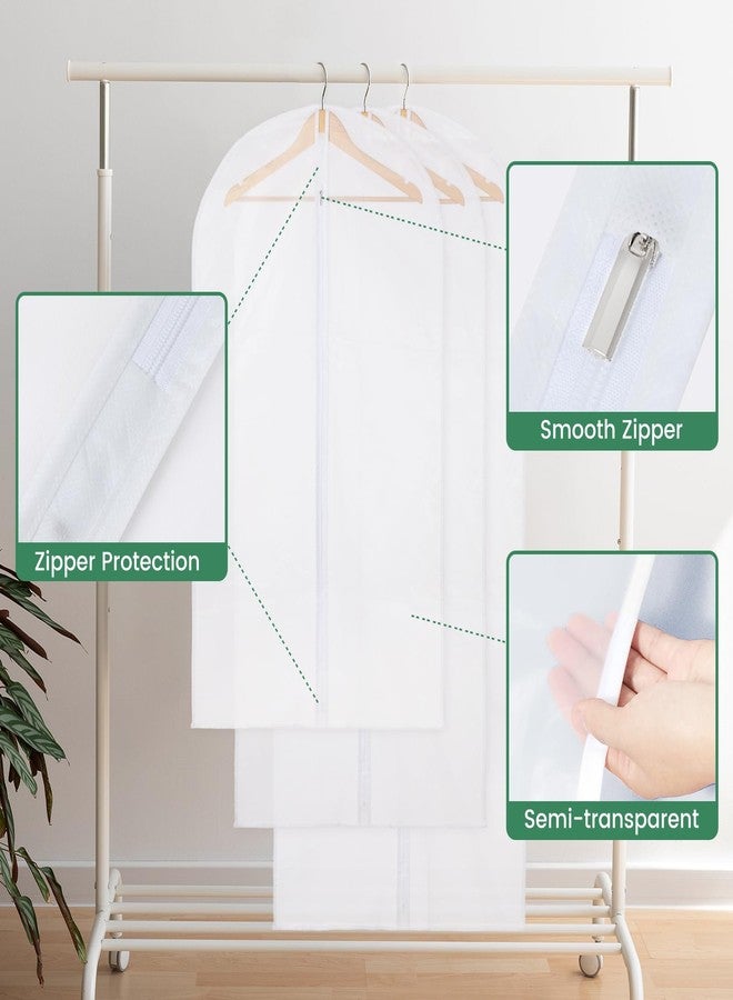 Carbrea Clear Garment Bag - 15 Packs Garment Bags for Hanging Clothes Dress Bag Suit Bags for Closet Storage Travel - 24" x 40"/47"/55" - Image 5