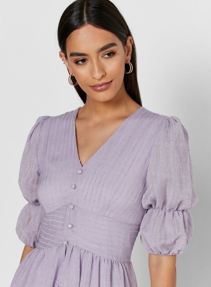 ايلا فستان ميدي بازرار امامية - Image 3