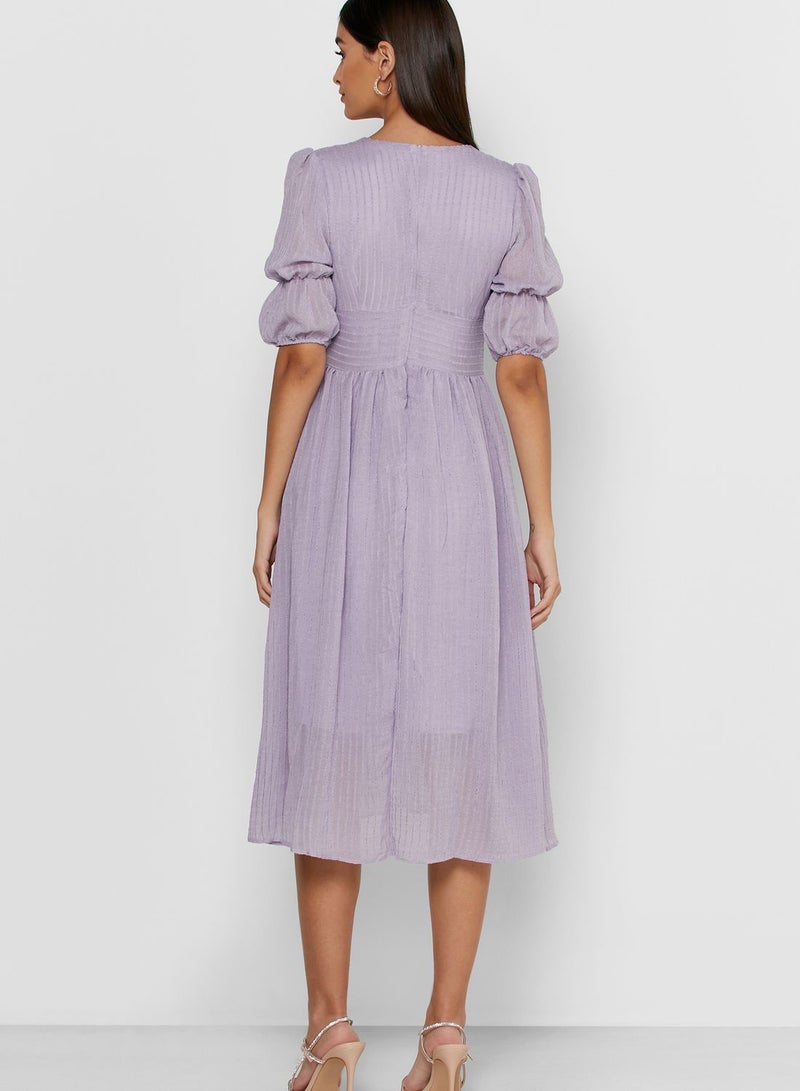 ايلا فستان ميدي بازرار امامية - Image 2