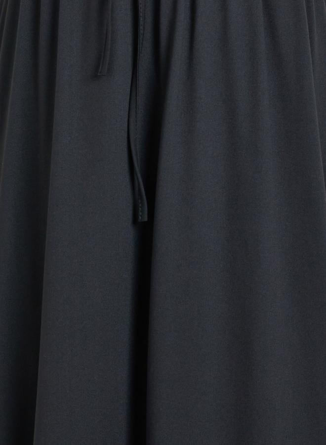 ستايلي تنورة ميدي سادة بتفاصيل أربطة - Image 3