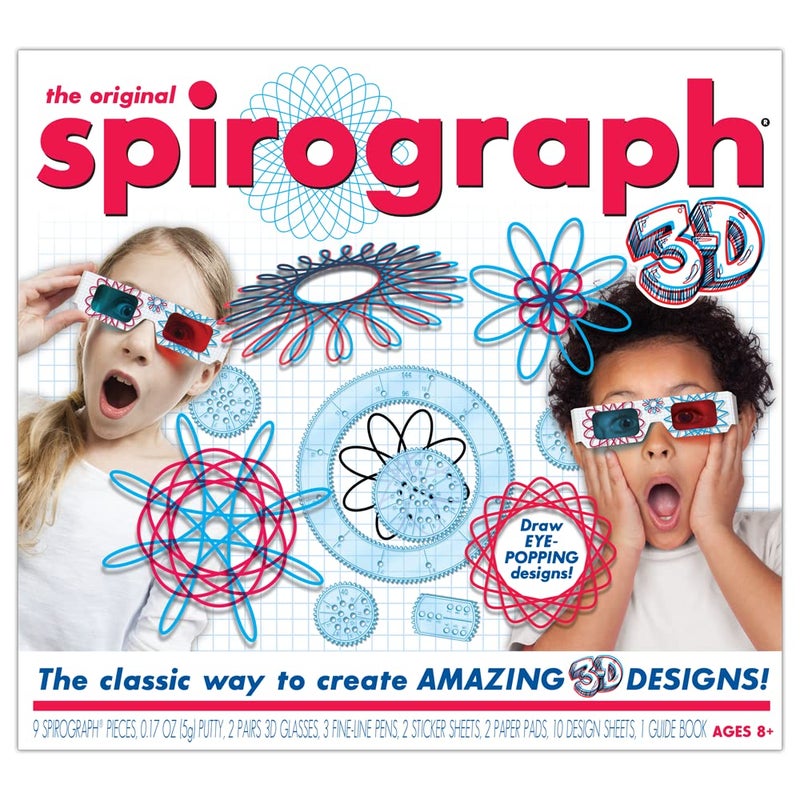 Spirograph 3D - The Classic Way to Make Amazing 3D Designs - See Your Designs Pop Off The Page! - Ages 8+ - Image 2