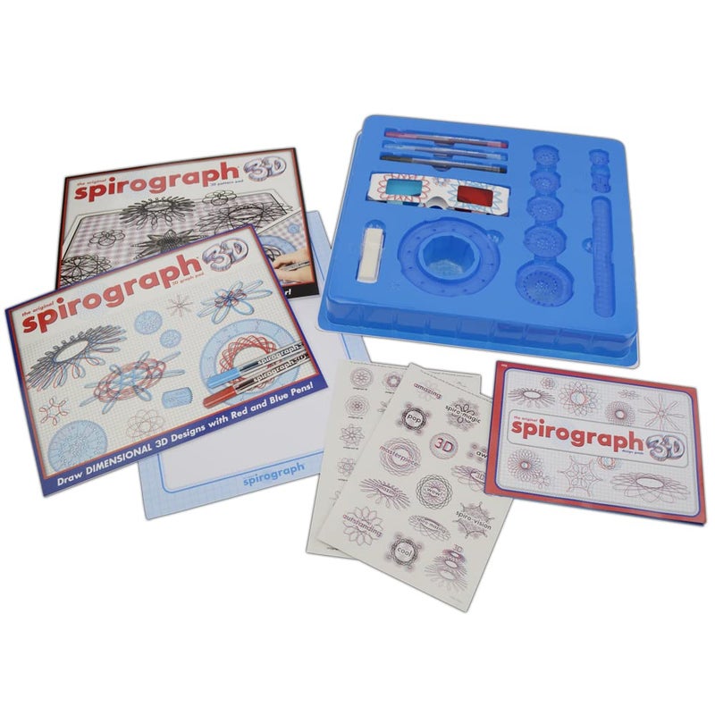 Spirograph 3D - The Classic Way to Make Amazing 3D Designs - See Your Designs Pop Off The Page! - Ages 8+ - Image 3