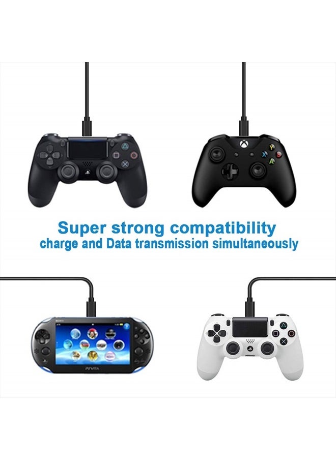 SIOCEN - 3Pack 10FT PS4 Charger Cord for Xbox One Controller,PS4 Charging Cable,Micro USB Cable for Xbox One S/X Slim Elite Controller,Playstation 4 Games,Dualshock 4 Controller Data Sync Cord - Image 1