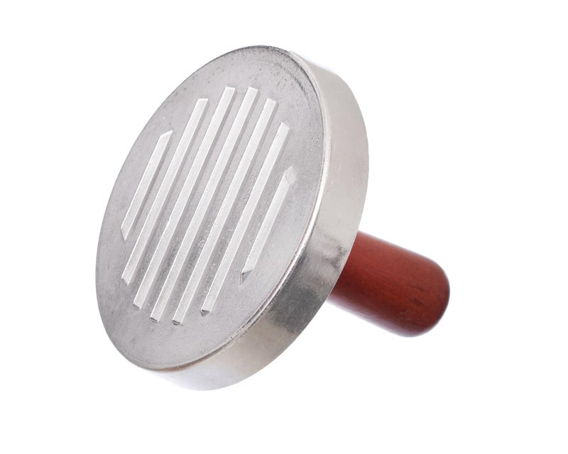 Generic Metal Small Burger Press With Wooden Handle Press Uniform Patties Quickly and Easily For Kitchen - Multicolor - Image 3