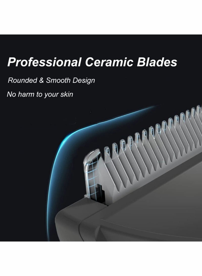 Professional USB Rechargeable Hair Clippers for Men - Cordless Body Groomer & Beard Trimmer with LED Display, Waterproof Design for Groin & Body Hair - Image 4