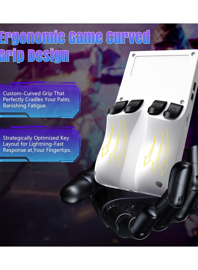 Joshberg R36 Max Retro Handheld Game Console, Video Game Console with 64G Built-in 18000+ Games, 4000mAh Rechargeable, Support 30+ Simulators, Linux System, 4.0 Inch IPS Screen Portable Pocket Arcade, White - Image 5