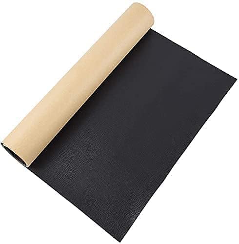 Foxelli Waterproof Adhesive Sheet For Genuine Leather Repair Patch 30x60cm For Sofa Repair Car Seats Jackets Durable Self-Adhesive Couches Furniture Bags Jackets Waterproof Diy Upholstery Tape Car (Black)  - Image 1
