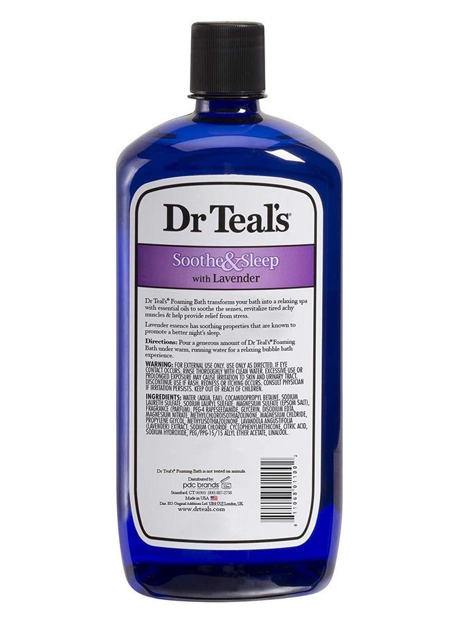 Dr Teal's Dr Teal's Foaming Bath Variety Gift Set (2 Pack, 34oz ea.) - Soothe & Sleep Lavender & Relax & Relief Eucalyptus & Spearmint - Pure Epsom Salt & Essential Oils Alleviate Stress & Clear The Mind  - Image 3