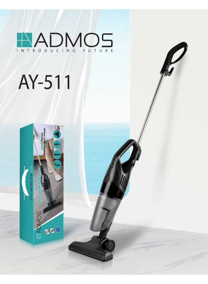 Admos Handheld 2 in 1 Vacuum With 600 Watt Power And 1 Liter Tank Capacity 4m Power Cord Powerful Suction - Image 1