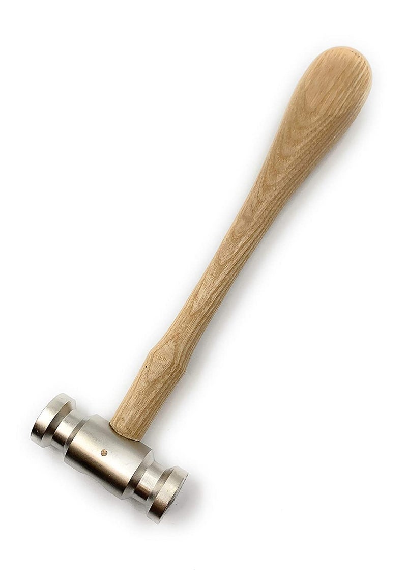 Fozti Texturing Hammer Narrow BullsEye Wide BullsEye for Pattern Creation on Metal SurfaceLeatherWaxPlasticetc for Jewellery Making Model Making Metalsmith Hobby Crafts DIY - Image 5