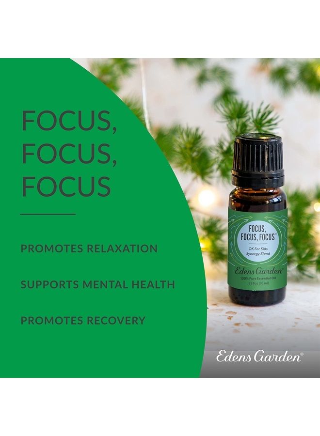 Edens Garden Focus, Focus, Focus "OK for Kids" Essential Oil Synergy Blend, 100% Pure Therapeutic Grade (Undiluted Natural/Homeopathic Aromatherapy Scented Essential Oil Blends) 30 ml - Image 2